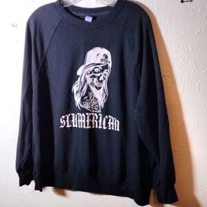 Unisex,Old Navy ,Size S,Black Crewneck Sweatshirt with Ribbed Cuffs